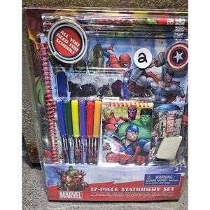 Marvel School Stationary Set Pencils Erasers Folders Notebooks Pads SEALED